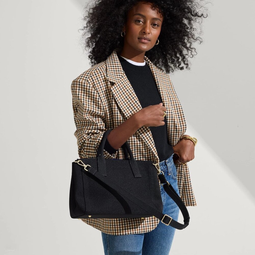 Rothy's The Classic Handbag in Black - Picture 2 of 6